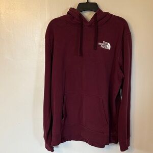 The North Face Men's Burgundy Crewneck Hoodie -Size XL